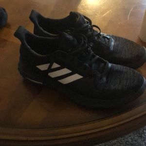 Black/white addidas boost